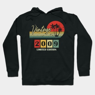 vintage 2009 14th birthday vintage tshirt design Hoodie